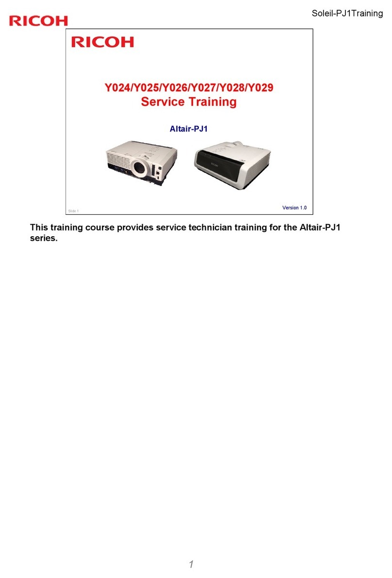Ricoh Y024 Service training
