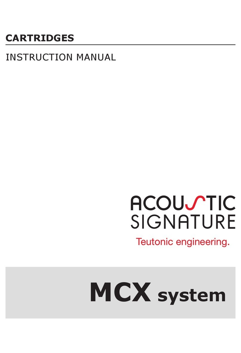 Acoustic Signature MCX Series instruction manual