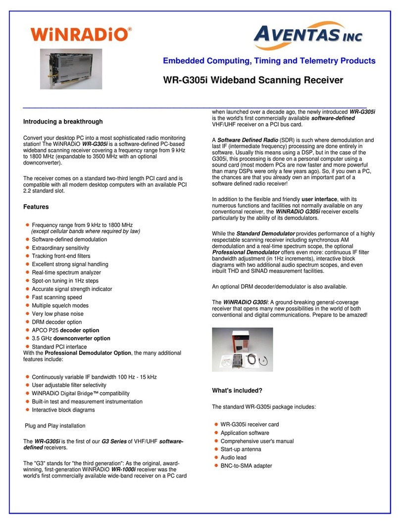 Winradio WR-G305i manual