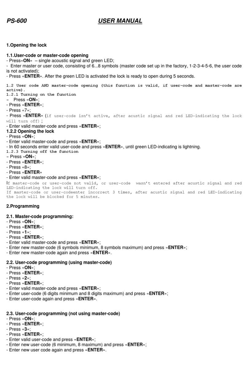 Rottner PS-600 user manual