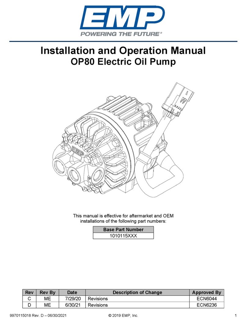 EMP OP80 Installation and operation manual