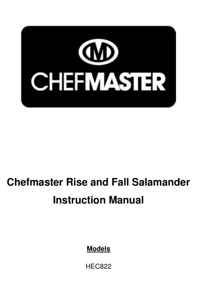 Chef-Master HEC822 instruction manual Chef-Master HEC822 instruction manual