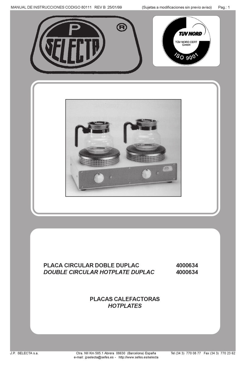 Selecta 4000634 manual
