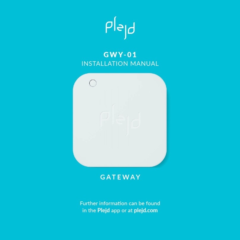 Plejd GWY-01 installation manual