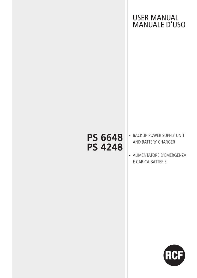 RCF PS 6648 user manual