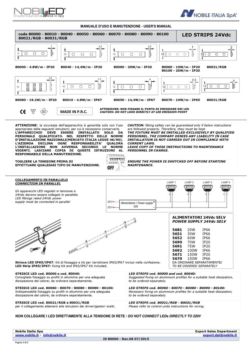 Nobile 80000 user manual