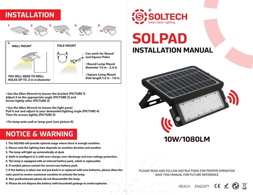 Soltech SOLPAD 10W User manual