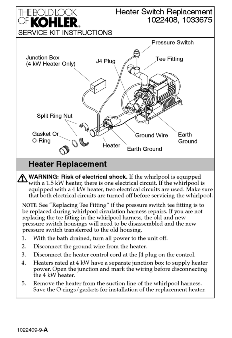 THE BOLD LOOK OF KOHLER 1022408 Service Kit Instructions