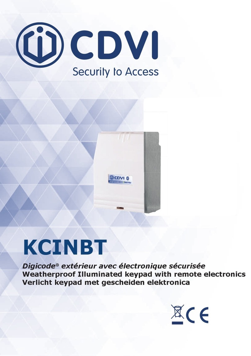 CDVI KCINBT manual