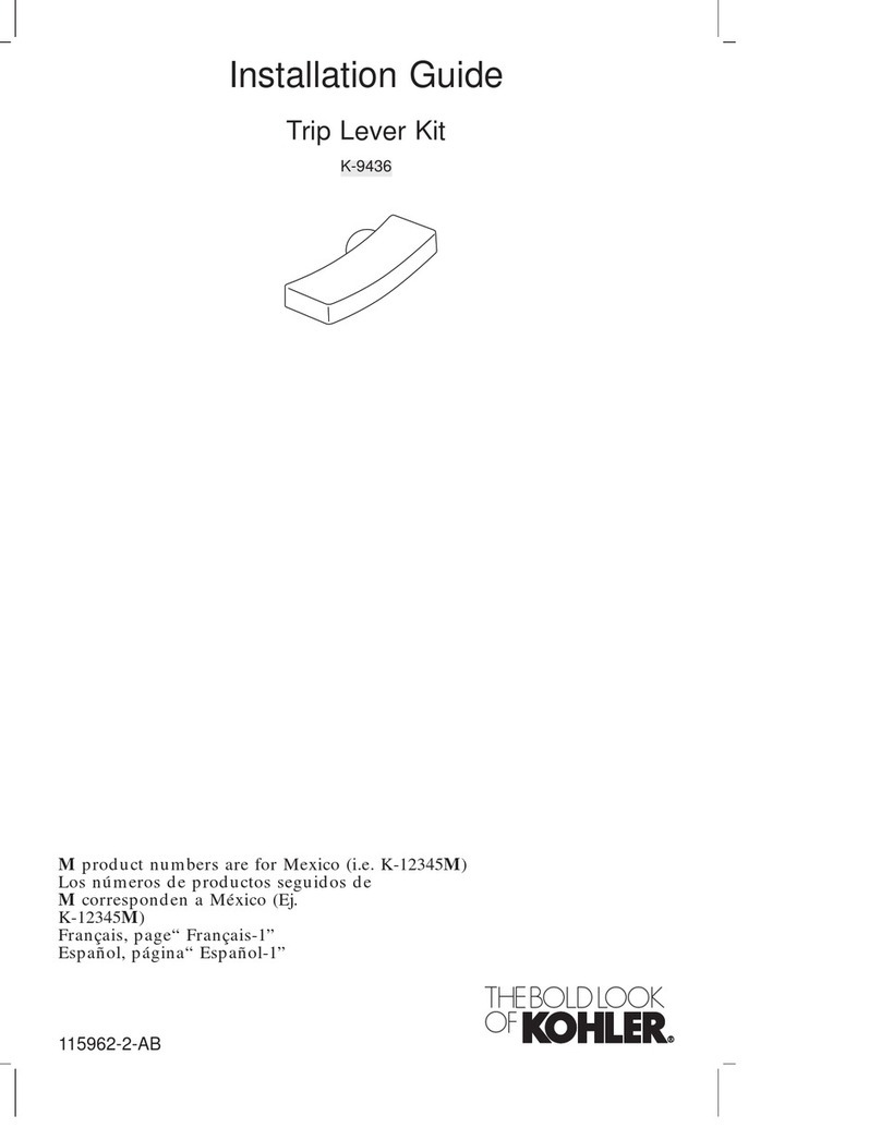 Kohler K-9436 User manual