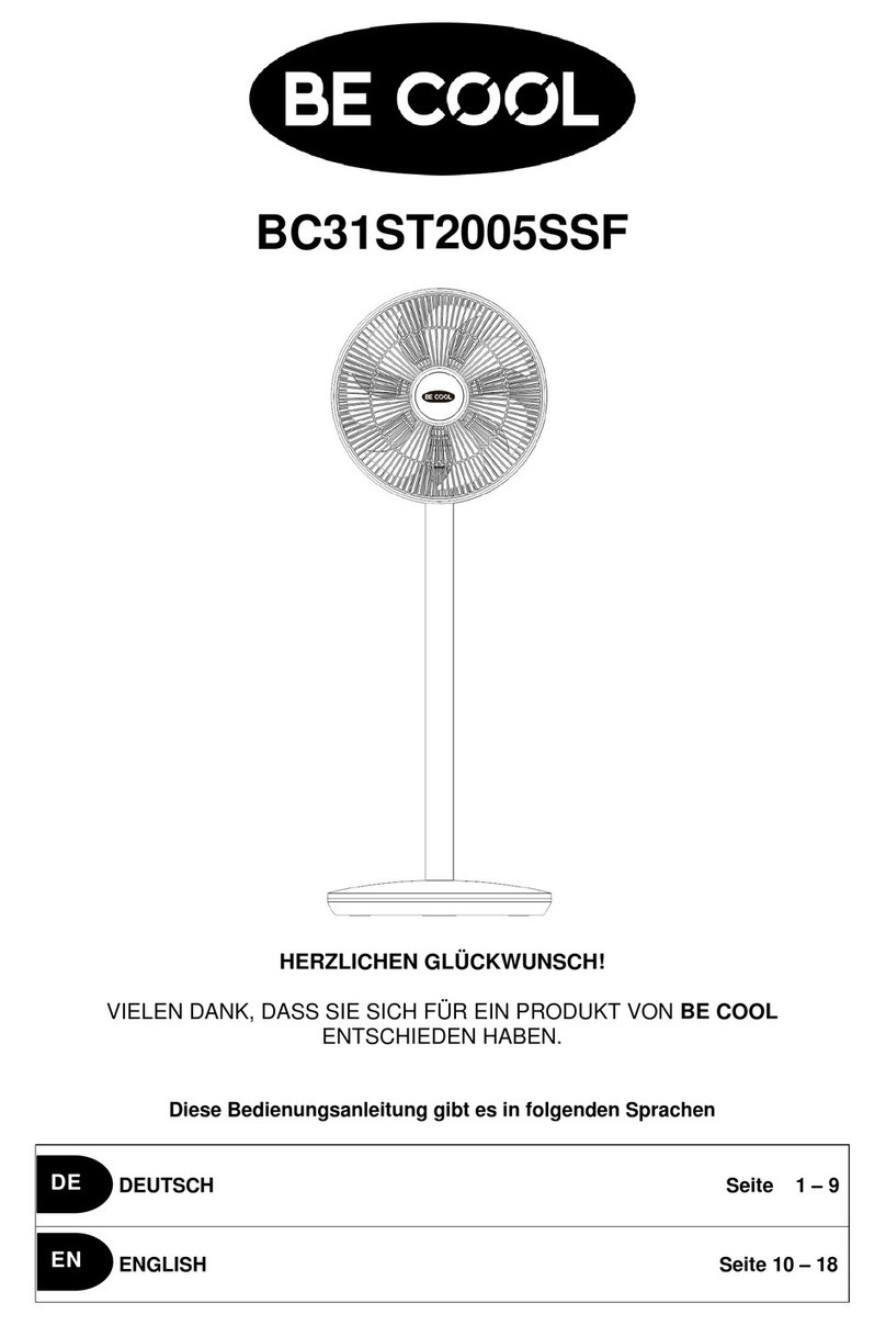 Be Cool BC31ST2005SSF User manual