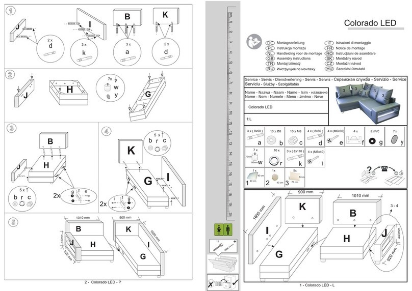 B-Famous Colorado LED Assembly instructions B-Famous Colorado LED Assembly instructions