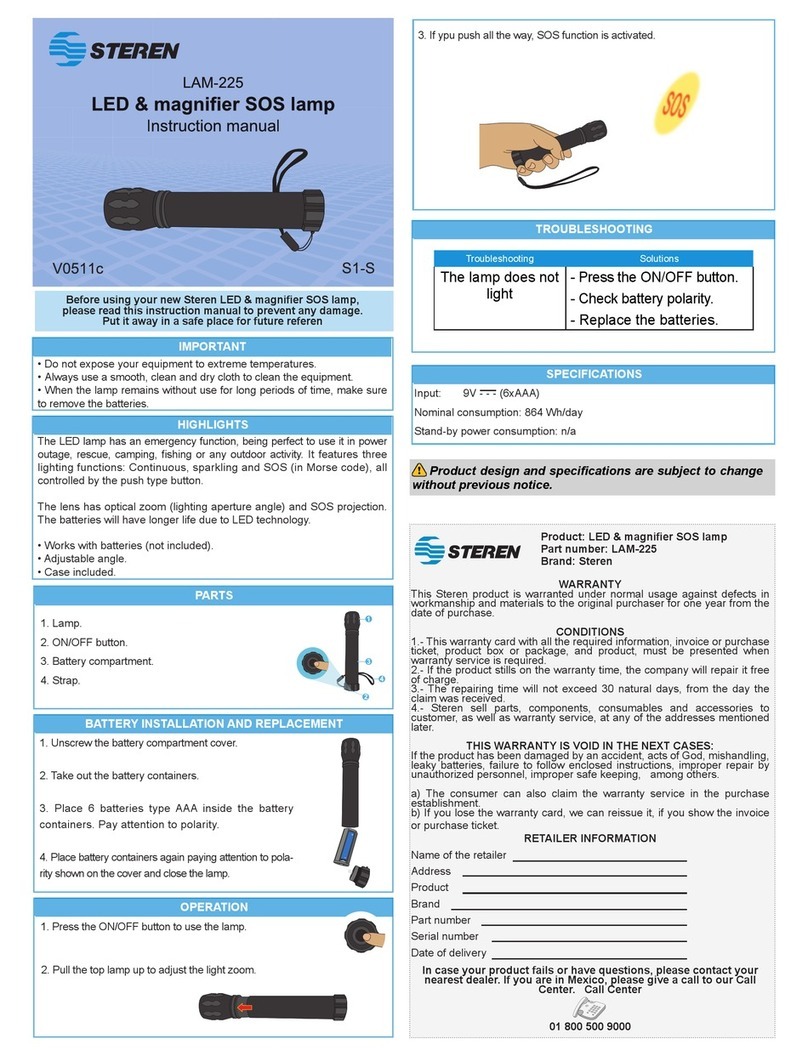 Steren LAM-225 instruction manual