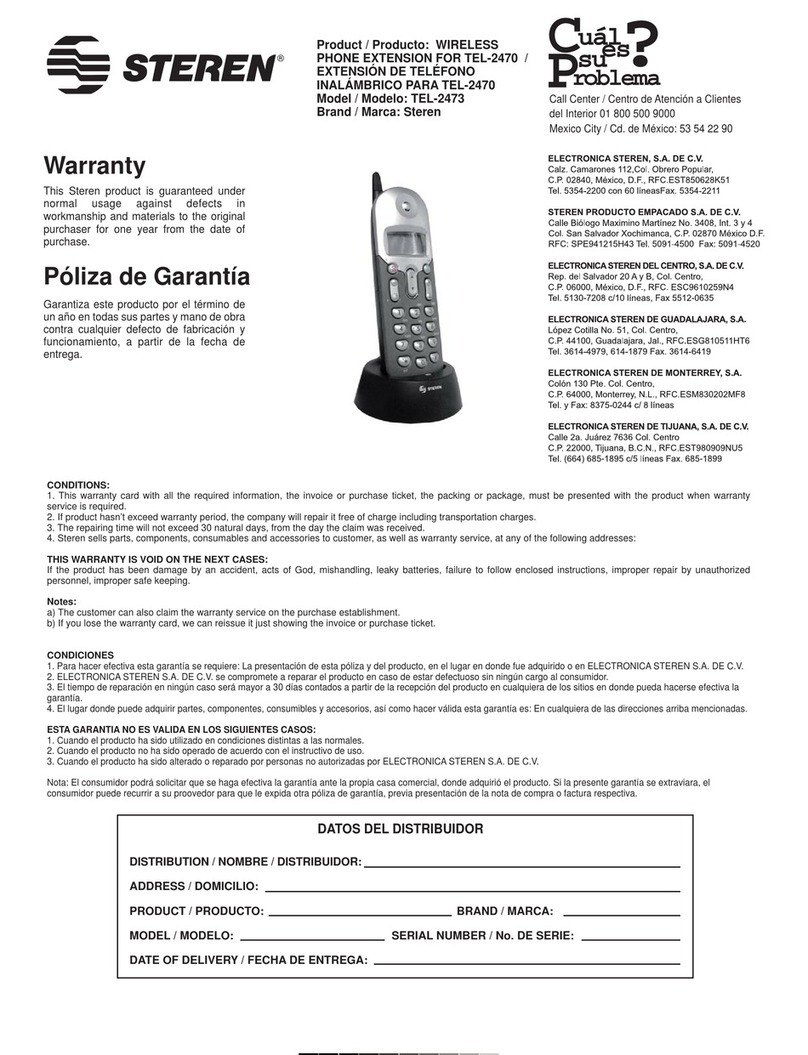 Steren TEL-2473 manual