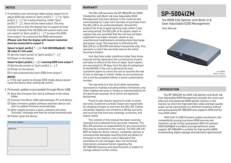 GoMax Electronics SP-5004IZM user manual