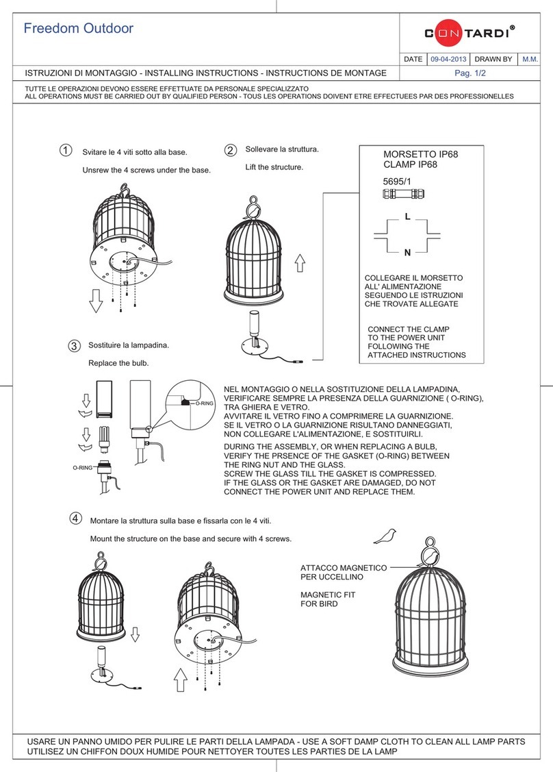 Contardi Freedom Outdoor Installing instructions