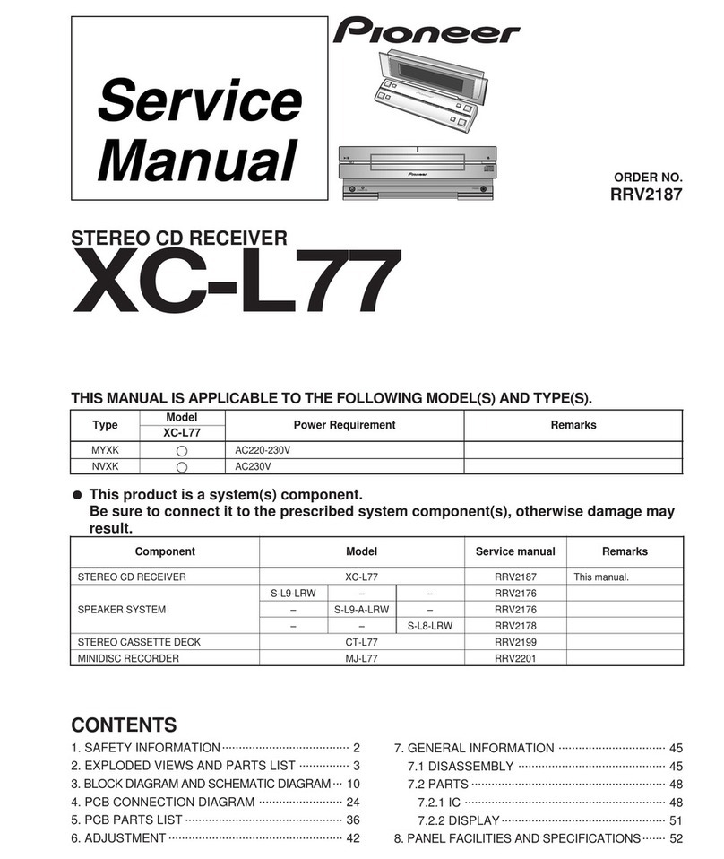 Pioneer XC-L77 User manual