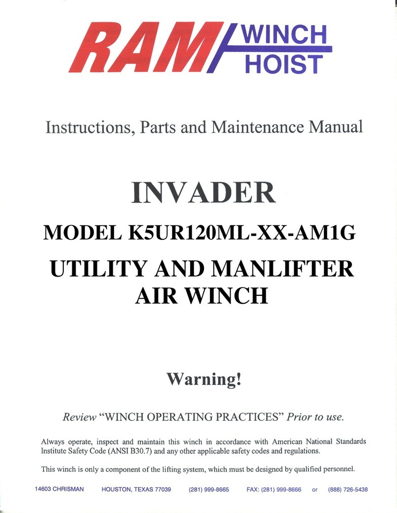 RAM K5UR120ML-AM1G Series Instructions, parts and maintenance manual RAM K5UR120ML-AM1G Series Instructions, parts and maintenance manual