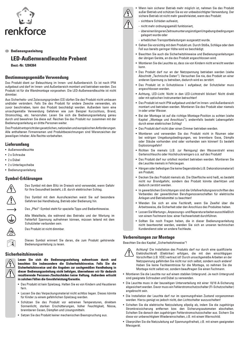 Renkforce 1284364 operating instructions