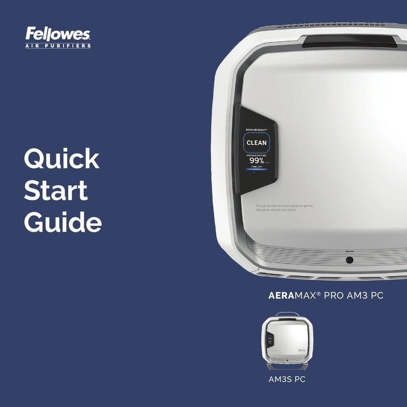Fellowes AERAMAX PRO AM3 PC quick start guide