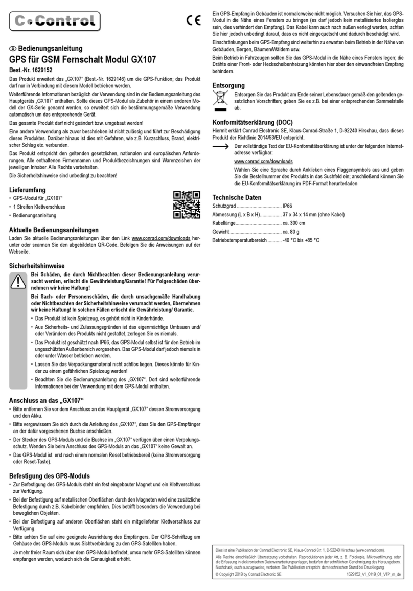 C-Control GX107 operating instructions