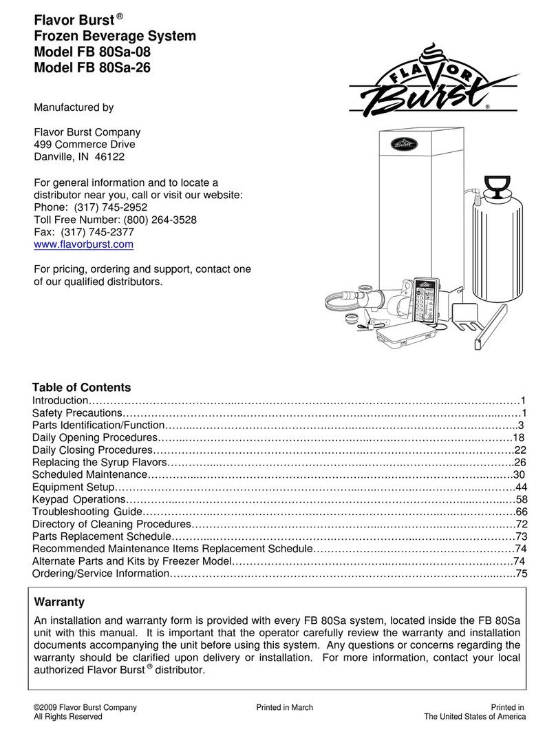 Flavor Burst FB 80Sa-08 User manual