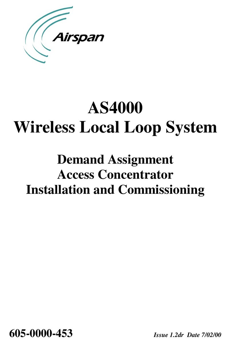 Airspan AS4000 Installation and commissioning