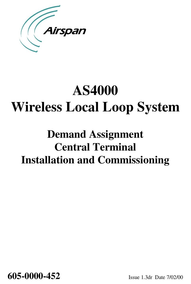 Airspan AS4000 Installation and commissioning