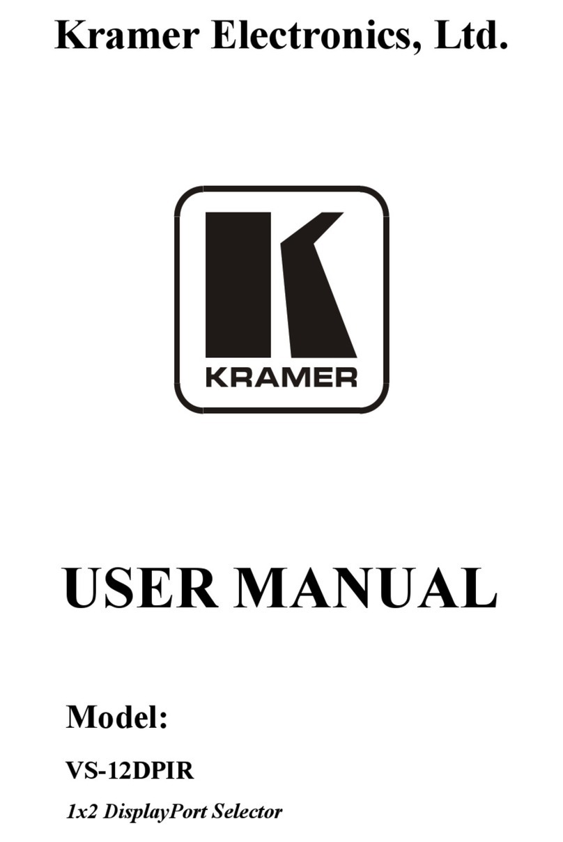 Kramer VS-12DPIR user manual