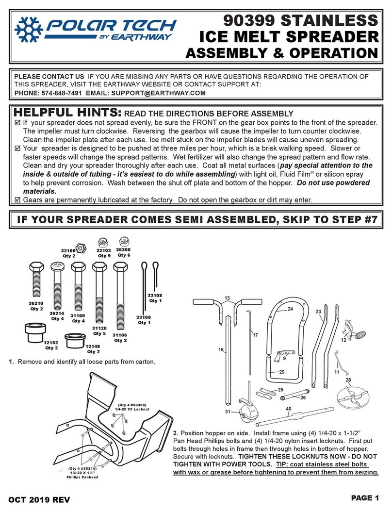Earth Way PolarTech 90399 Assembly & operation