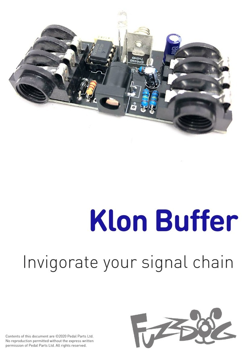FuzzDog Klon Buffer quick start guide