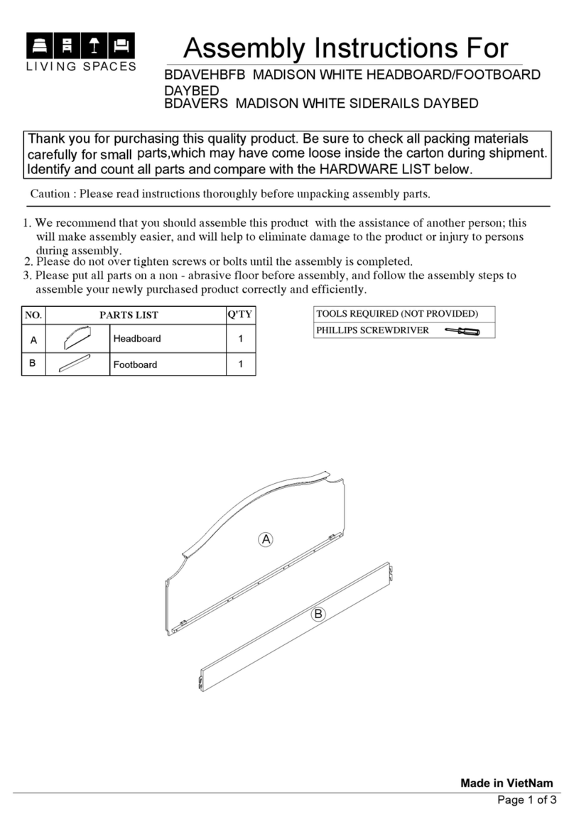 Living Spaces 214995 User manual