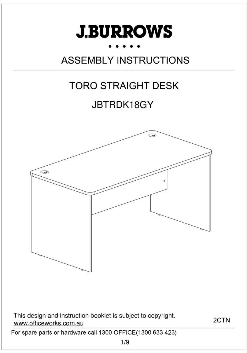 J.Burrows TORO JBTRDK18GY Assembly instructions