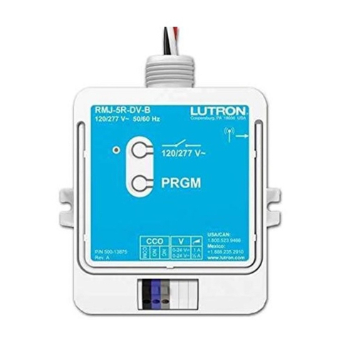 Lutron Electronics PowPak RMJ-5R-DV-B User manual