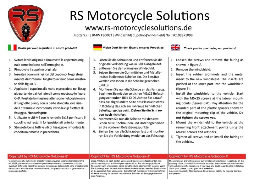 Isotta SC1098 User manual