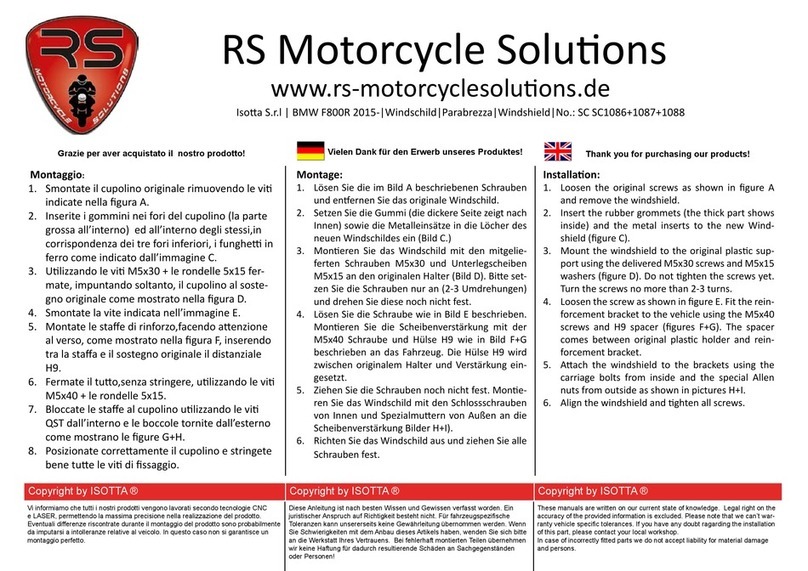 Isotta SC1086 User manual