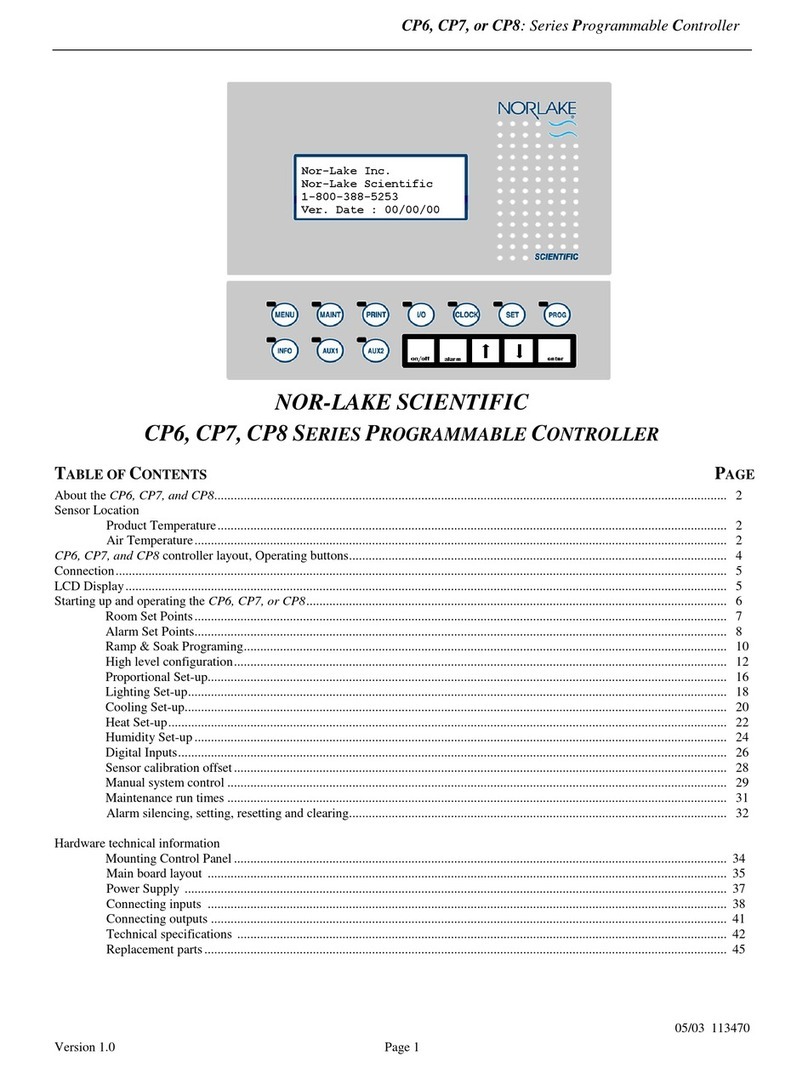 Norlake CP6 Series instruction manual