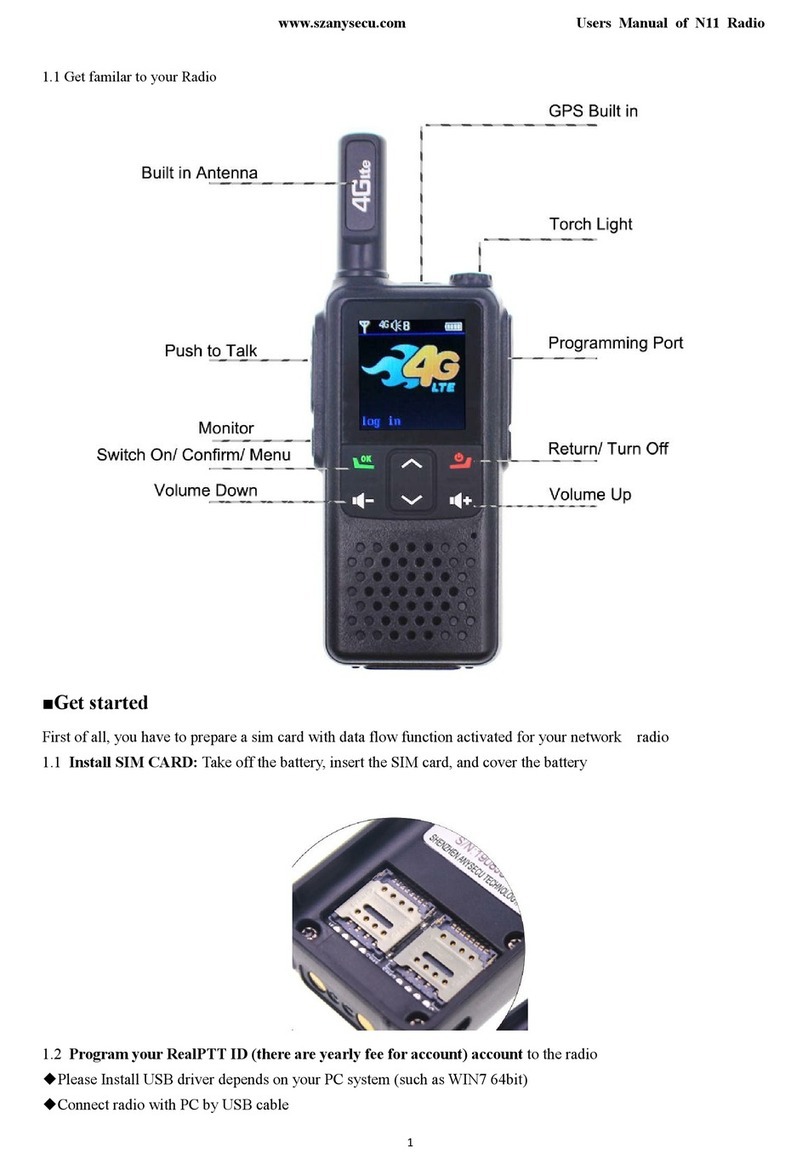 Anysecu N11 User manual