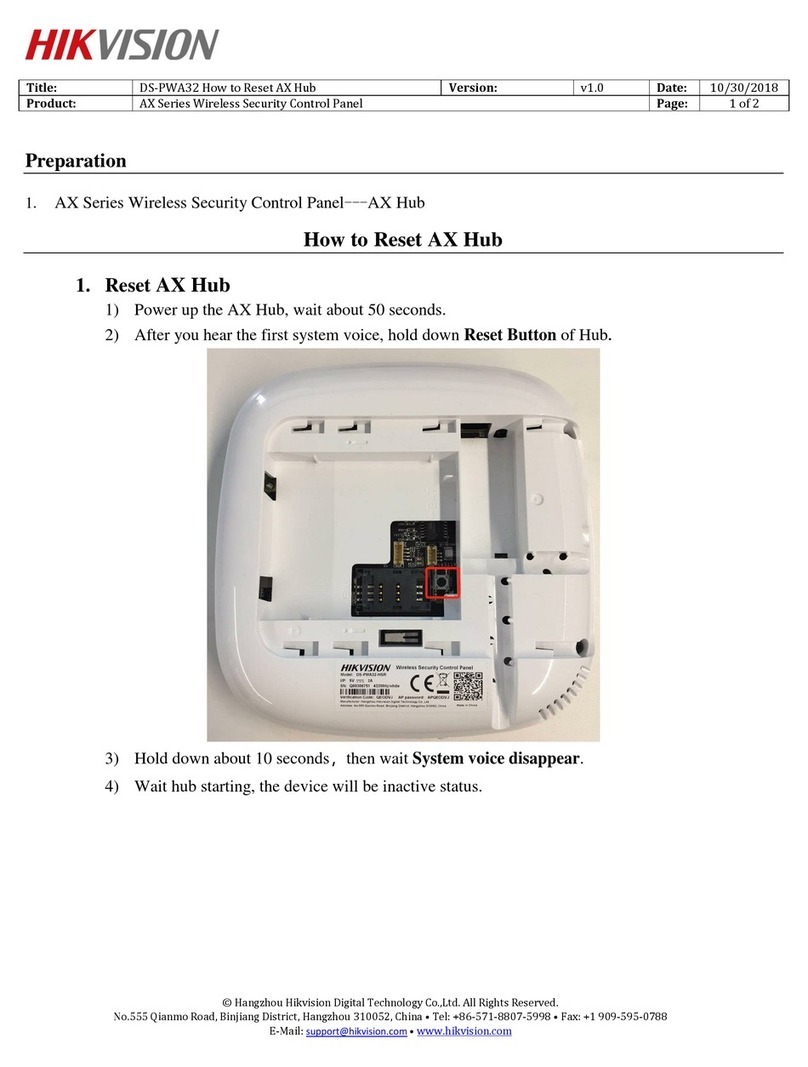 HIK VISION AX Series User manual HIK VISION AX Series User manual