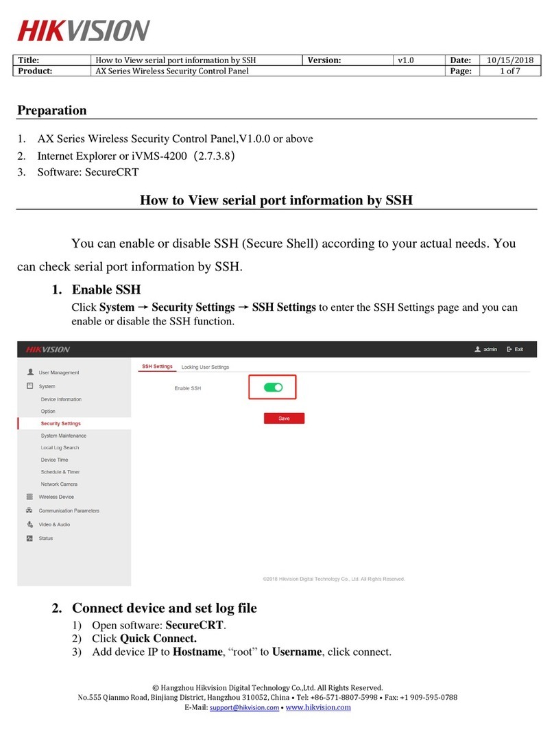 HIK VISION AX Series User manual