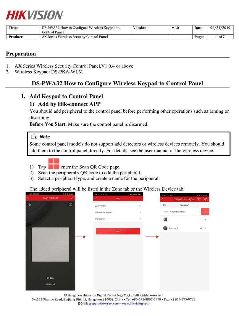 HIK VISION AX Series User manual HIK VISION AX Series User manual