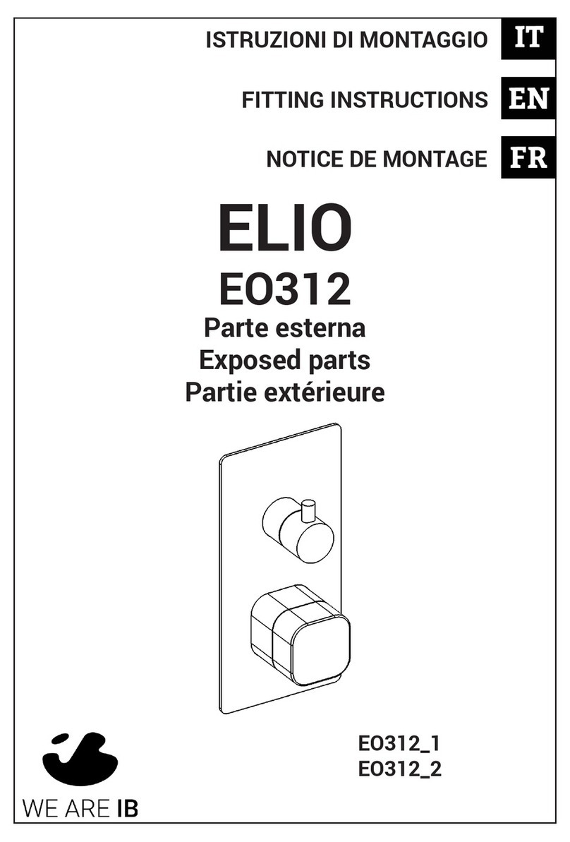 IB RUBINETTERIE ELIO EO312 Fitting instructions