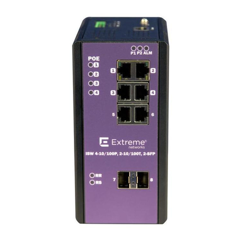 ExtremeSwitching ISW Series User manual