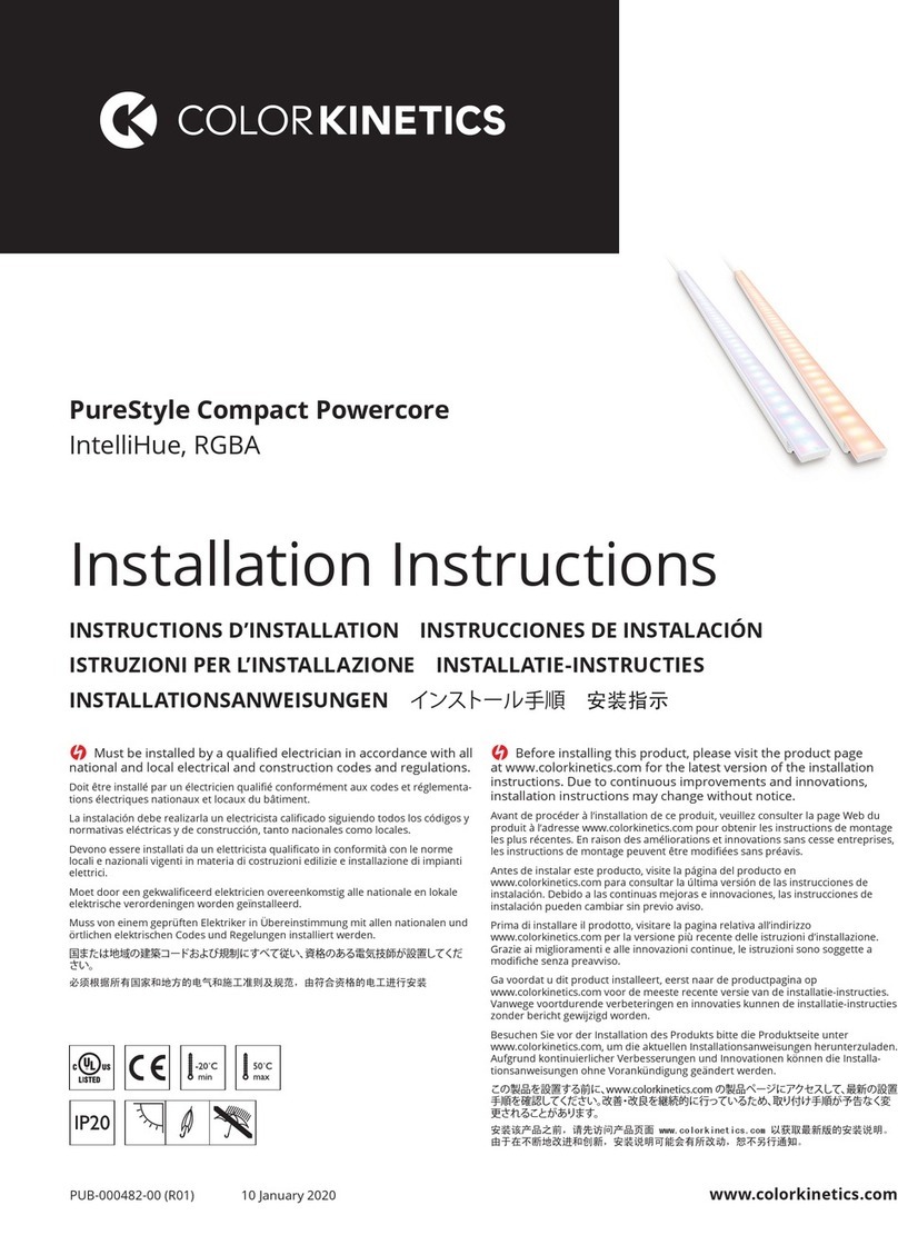 COLORKINETICS PureStyle Compact Powercore User manual