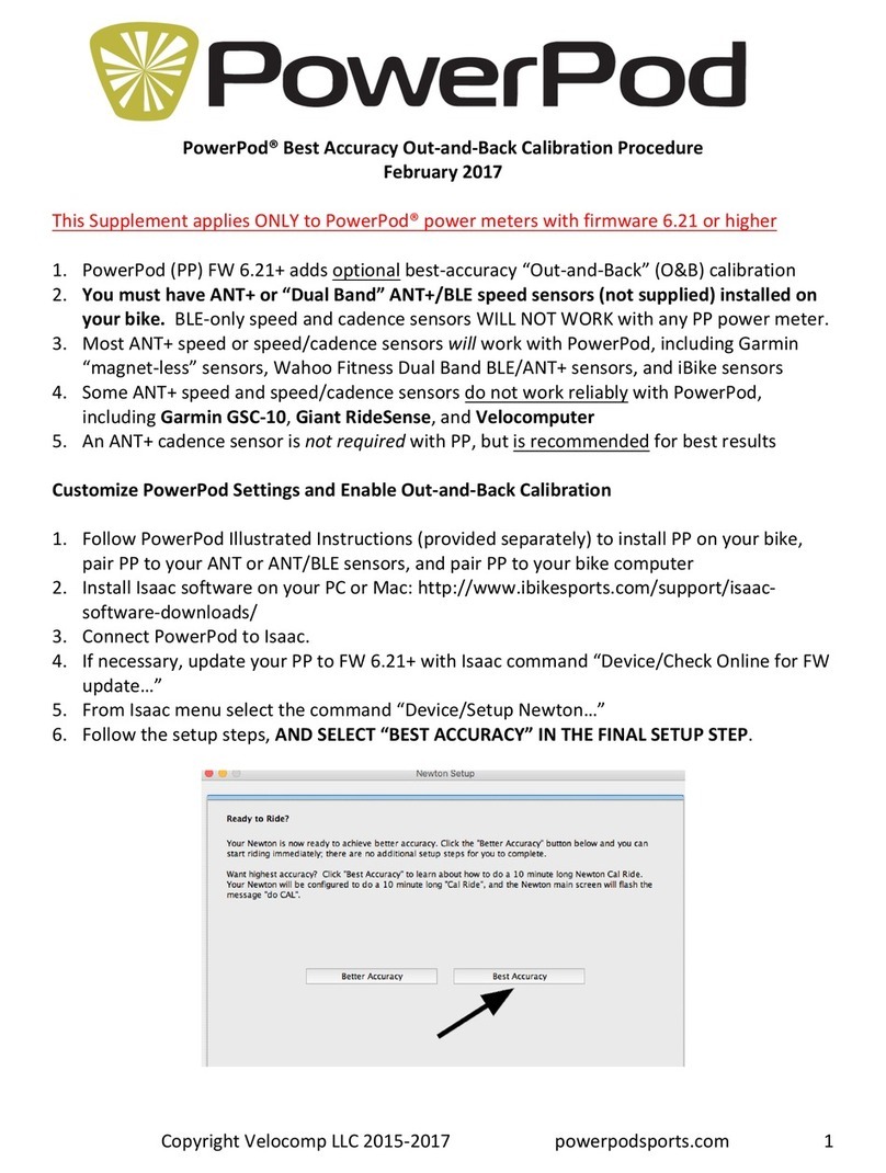 velocomp PowerPod Procedure