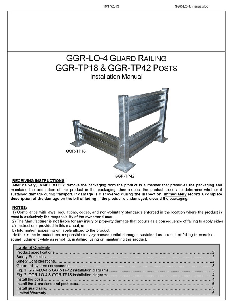 Vestil GGR-LO-4 installation manual