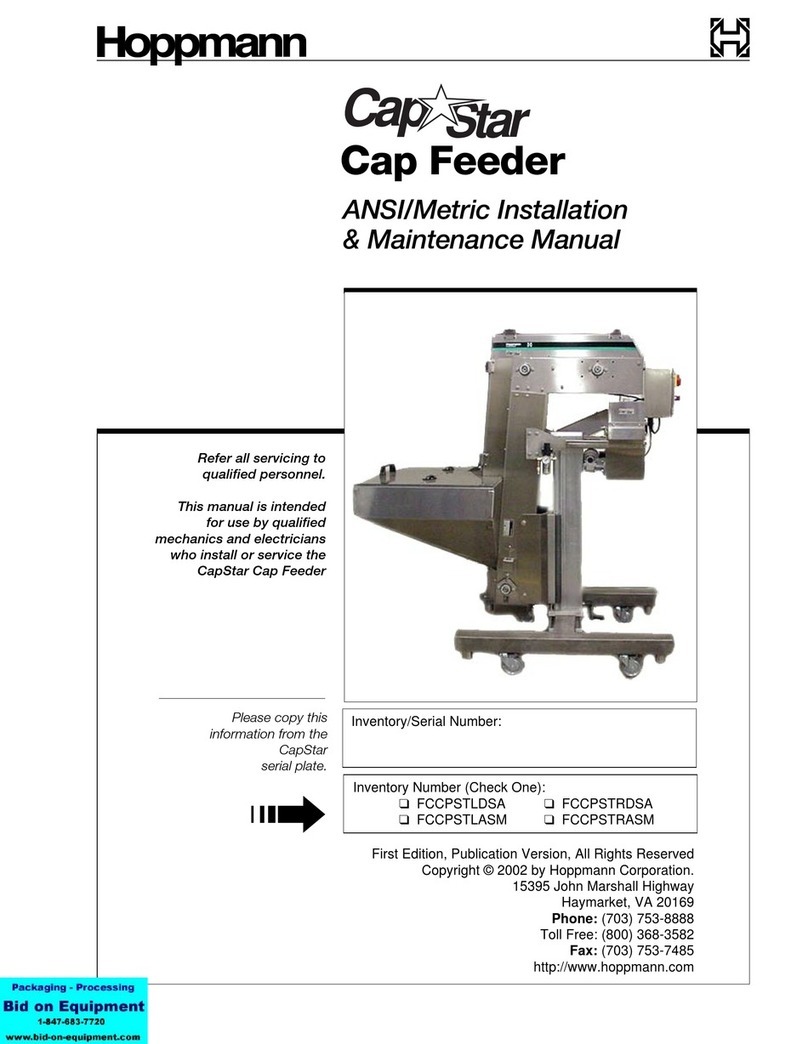 Shibuya Hoppmann Cap Star FCCPSTLDSA Installation & maintenance manual