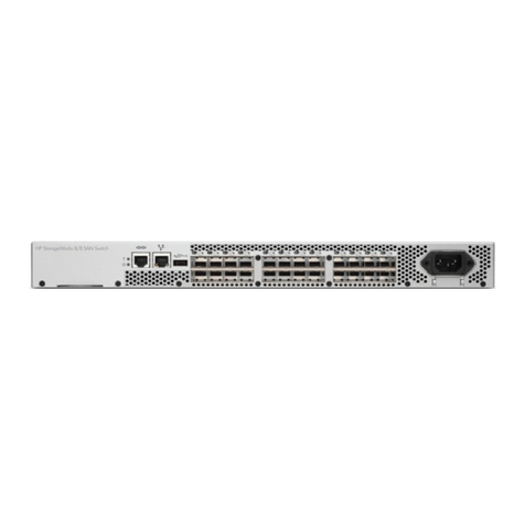 Hewlett Packard Enterprise StorageWorks 8/8 Base SAN Switch User manual