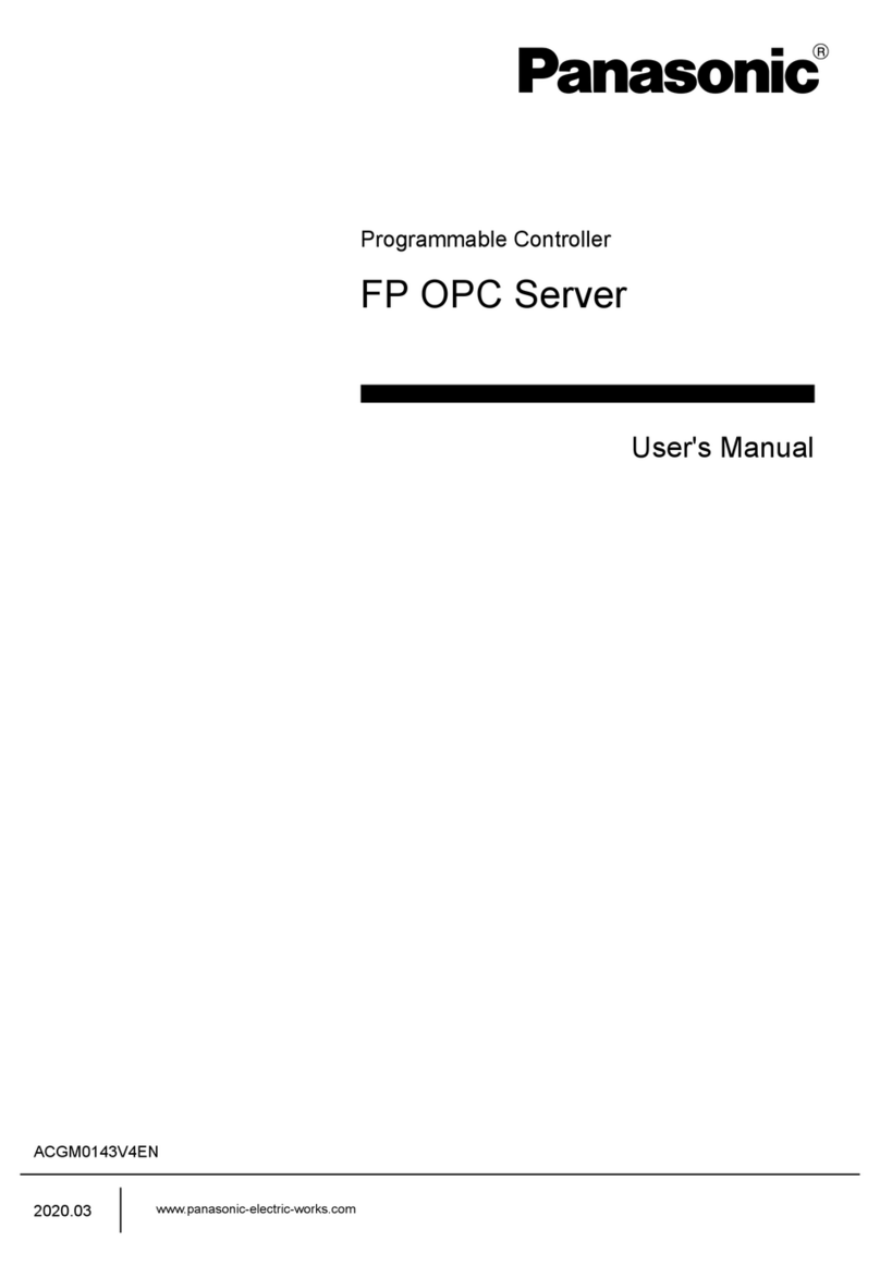 Panasonic FP OPC Server user manual
