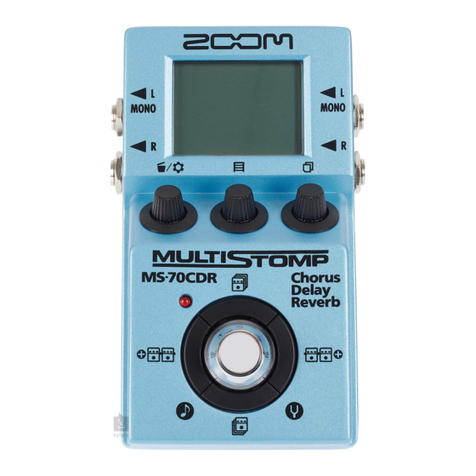 Zoom Multistomp MS-70CDR Mounting instructions Zoom Multistomp MS-70CDR Mounting instructions